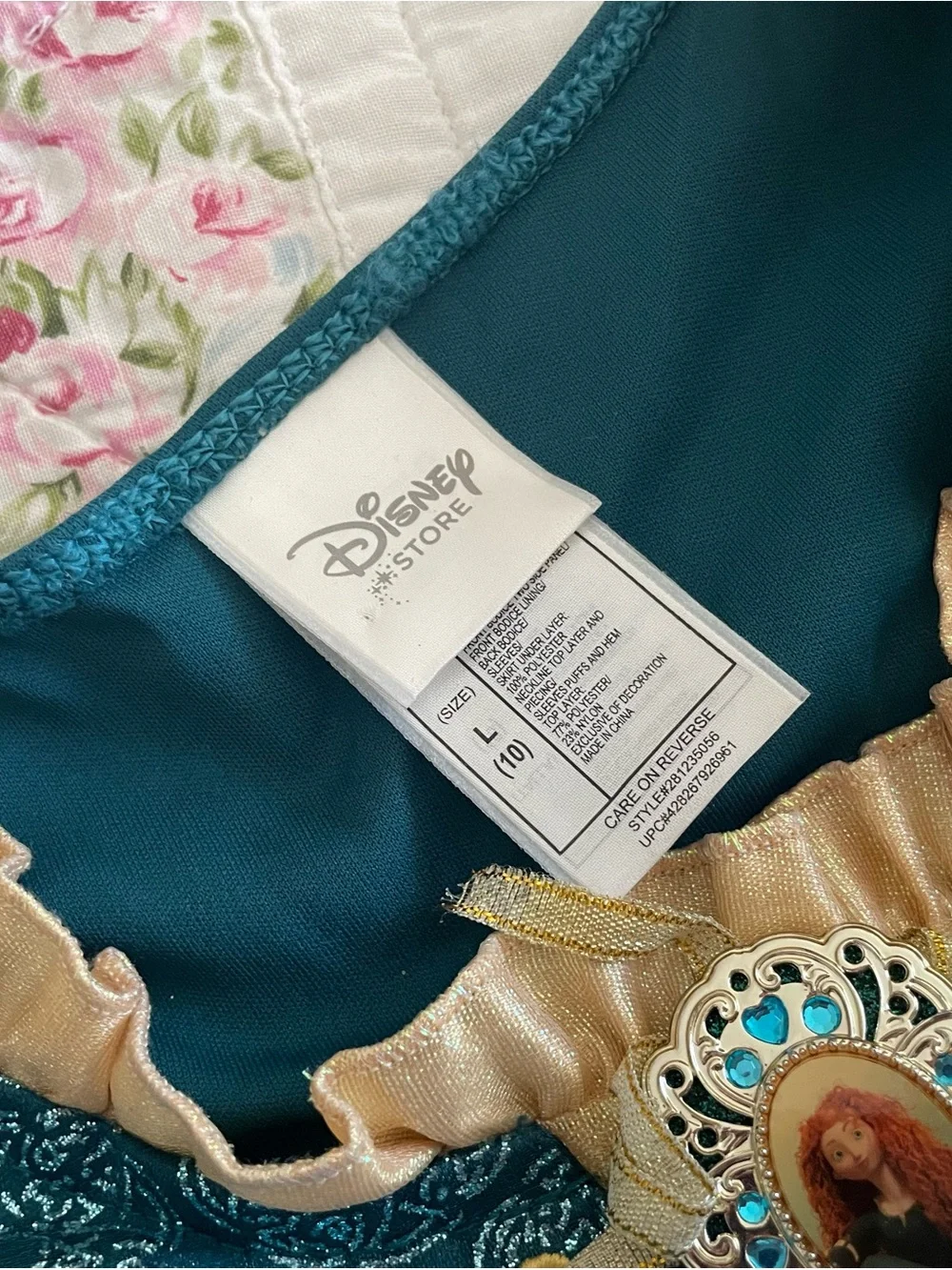 Official Disney store Merida brave costume dress size 10 girls